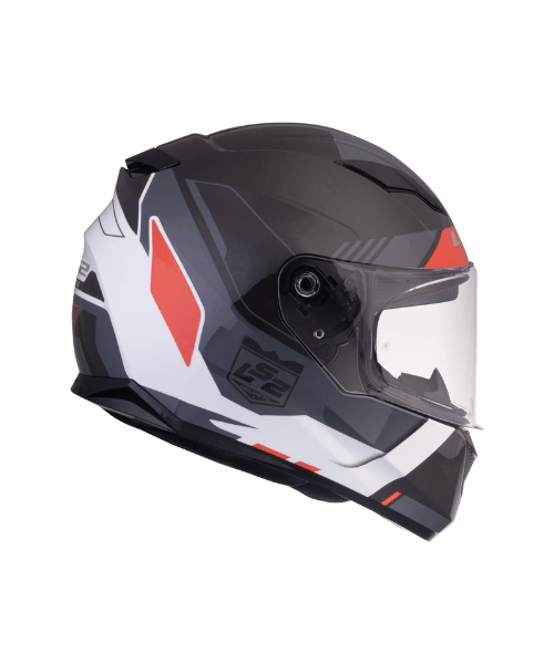 LS2 FF320 Stream Evo Xplorer With Pinlock Helmet - Gloss White Black