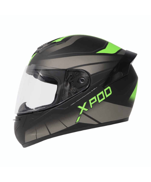 TVS XPOD Dual Tone Helmet - Neon Grey