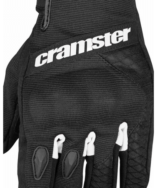Cramster Flux Air 2 Motorcycle Riding Gloves - Black White