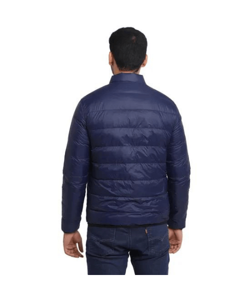 Royal Enfield Down Quilted Jacket - Navy Blue