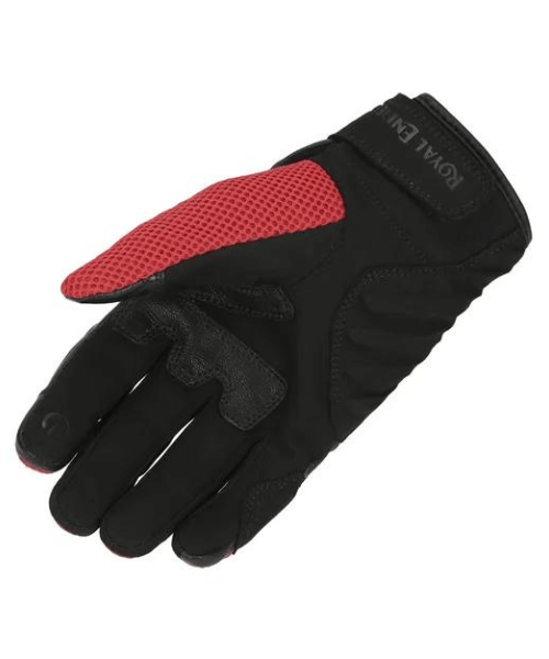 Royal Enfield Windstorm Riding Gloves - Black & Red