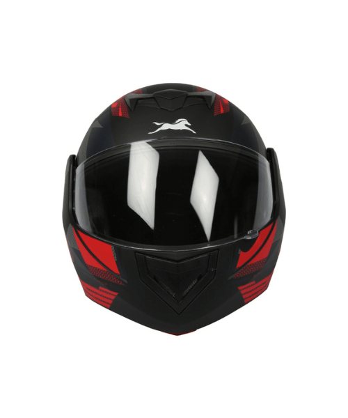 TVS Full Face Helmet - Red Black