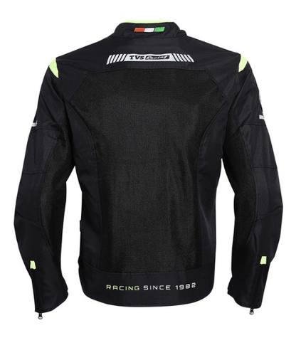 TVS Racing Riding Jacket - Asphalt - Neon