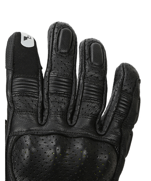 Bikeratti Equator Summer Leather Riding Gloves - Black