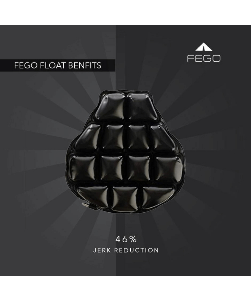 Fego Float - Air Suspension Seat Black Leather Cushion Seat With Air Suspension Technology