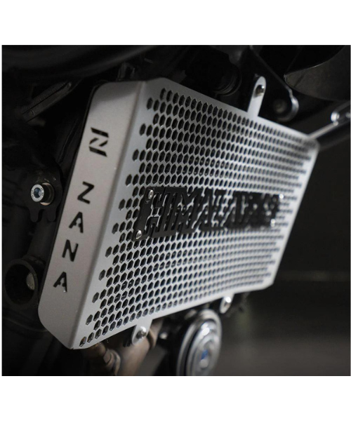 Zana Radiator Guard With Logo Aluminium Silver For Himalayan 45 - ZI-8449