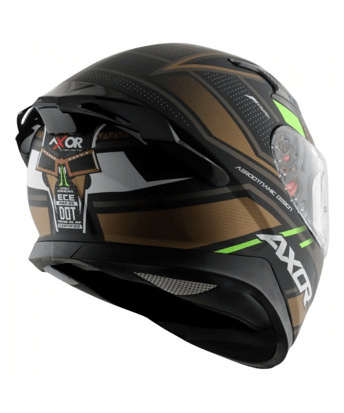 Axor Apex Tiki Dull Black Gold Helmet