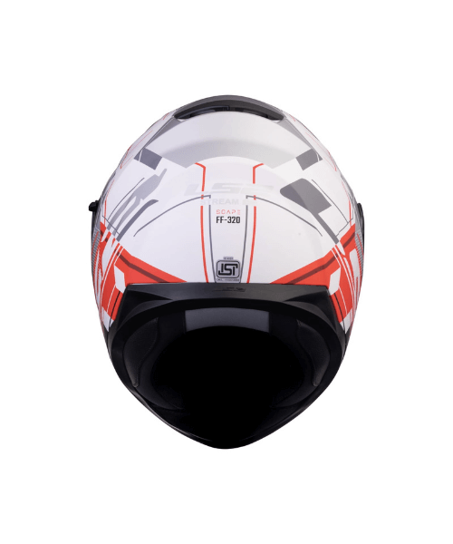 LS2 FF320 Stream Evo Scape With Pinlock Helmet - Matt White Red