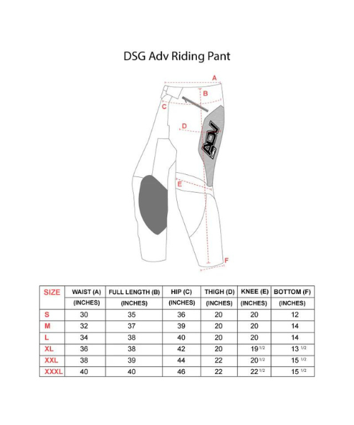 DSG ADV Riding Pant - Black