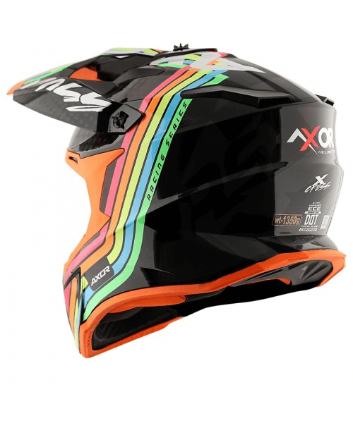 Axor X-CROSS X2 Off Road Helmet - Dull Black Grey