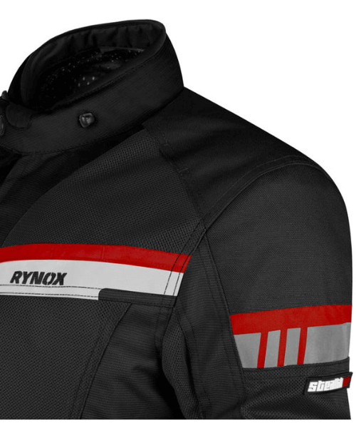 Rynox Stealth Air Pro Riding Jacket - Black Red
