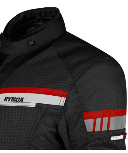Rynox Stealth Air Pro Riding Jacket - Black Red