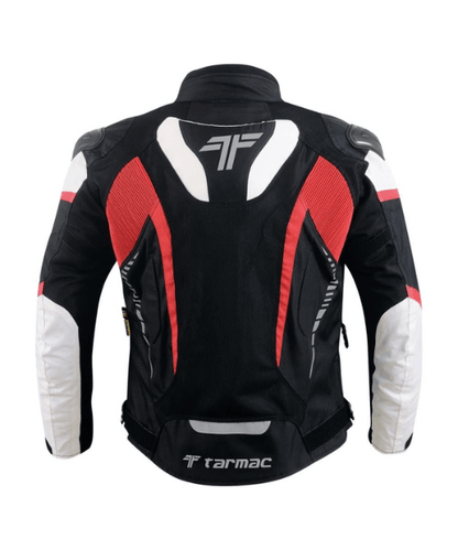 Tarmac Corsa Riding Jacket with Level 2 SAFE TECH protectors - Black White Red