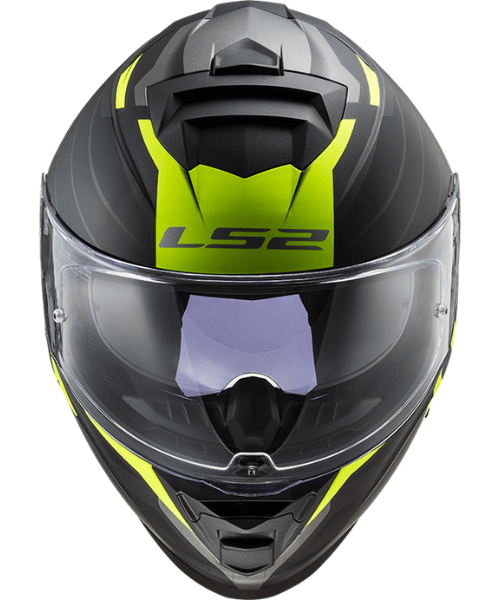 LS2 FF800 Storm Nerve Helmet - Matt Black Hi-Viz Yellow