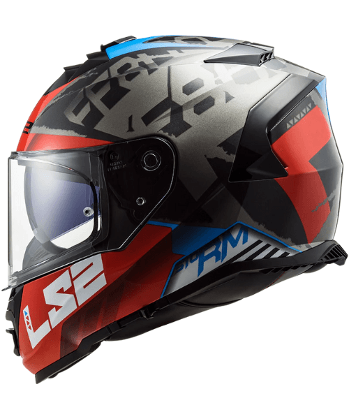 LS2 FF800 Storm Sprinter Helmet - Black Red Titanium