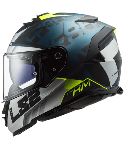 LS2 FF800 Storm Sprinter Helmet - Matt Black Silver Cobalt