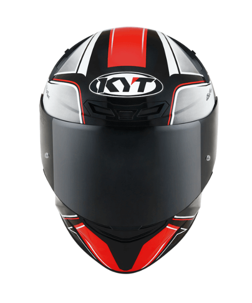 KYT TT-Course Tourist Helmet - Fluo Red