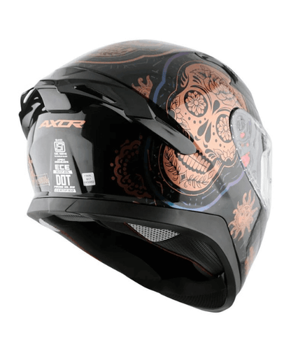 Axor Apex Trance Full Face Helmet - Black Gold