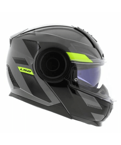 LS2 FF902 Scope Max Nardo Helmet - Gloss Grey Hi-Viz Yellow