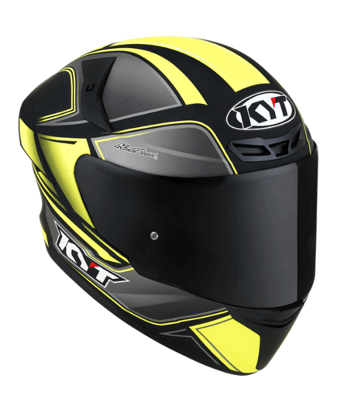 KYT TT-Course Tourist Helmet - Matt Yellow Fluo