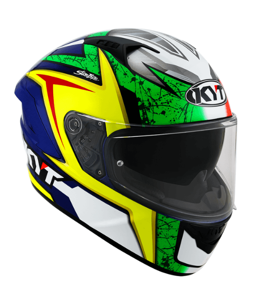 KYT Nf-R Dalla Porta Rep. Original Helmet- Red Blue Yellow
