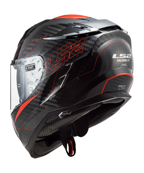 LS2 FF327 Challenger CT2 Fold Helmet - Gloss Red