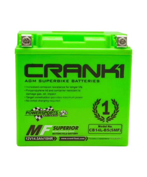 Crank1 Battery For Harley Davidson Iron 883-CB14L-BS