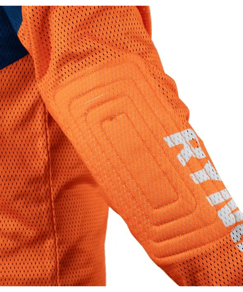Rynox Switchback Neo Offroad Jersey - Hi-Viz Orange Blue