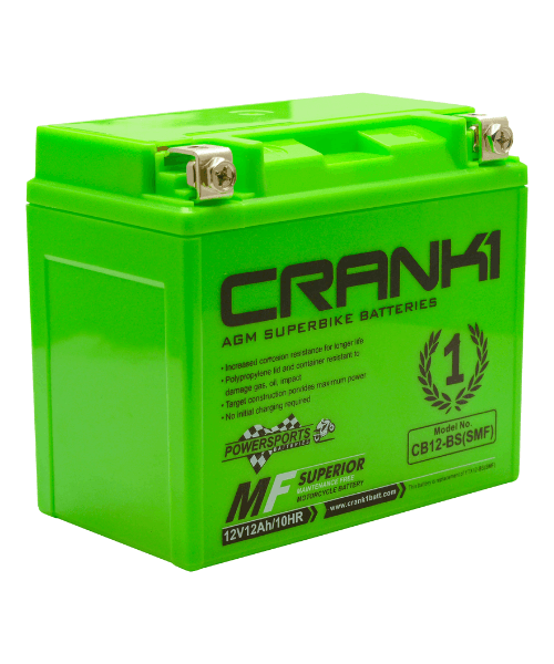 Crank1 Battery For Kawasaki KLE Versys 650-CB12-BS