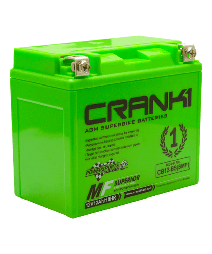 Crank1 Battery For Kawasaki KLE Versys 650-CB12-BS