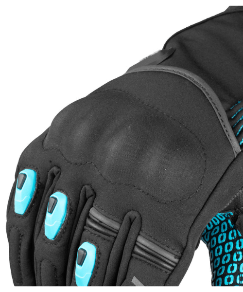 Rynox Dry Ice Waterproof Winter Gloves - Blue Black