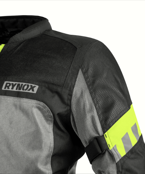 Rynox Helium GT 2 Riding Jacket - Black Hi-Viz Green