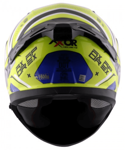 Axor Apex Hex-2 Helmet - Neon Yellow Blue