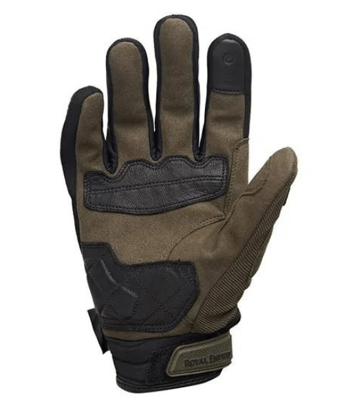 Royal Enfield Trailblazer Riding Gloves - Moss Green