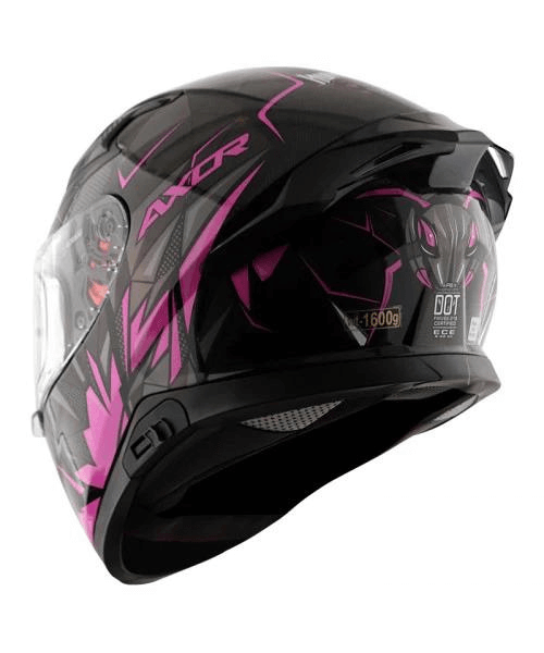 Axor Apex Hunter Helmet- Gloss Black Pink