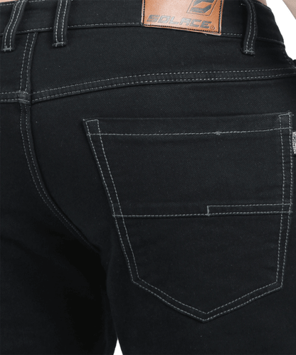 Solace Gravel Motorcycle Kevlar Denims with Level 2 Armour - Black