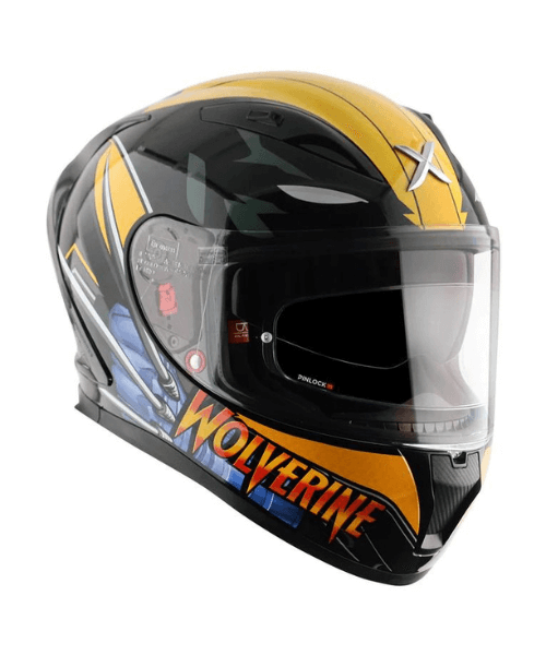 Axor Street Marvel Wolverine Helmet - Black Yellow