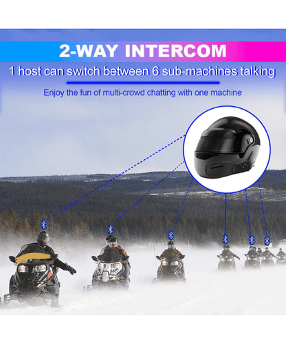 Vnetphone V7 Motorcycle Bluetooth Intercom Headset (1 Yr Warranty)