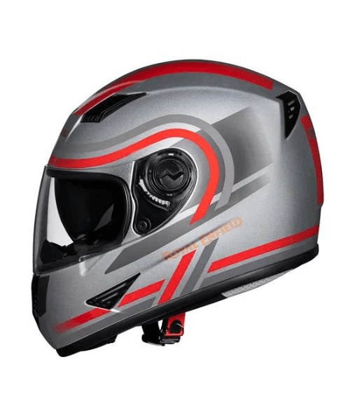 Royal Enfield Stunner Helmet Dual Visor - Gloss Silver