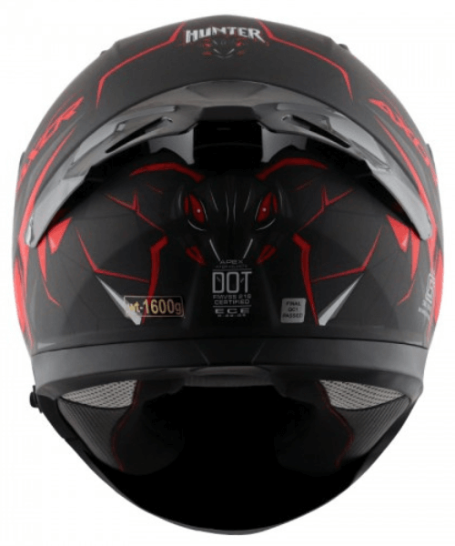 AXOR Apex Hunter D/V Helmet - Dull Black Red