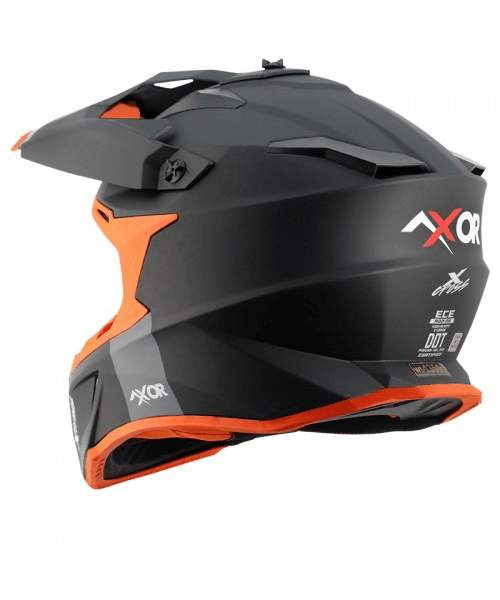 Axor X-Cross Helmet - Dull Black Orange