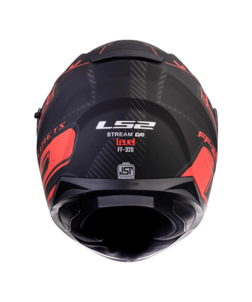 LS2 FF320 Stream Evo Level Helmet with Pinlock - Matt Black Red