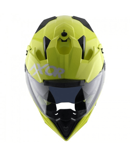 Axor X-Cross Dual Visor Sc Helmet - Neon Yellow Green