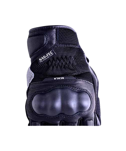 Scala Viper Riding Gloves - Black Hi Viz