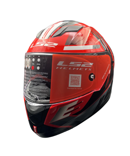 LS2 FF320 Stream Evo Shadow D Ring Helmet - Gloss Red Black White