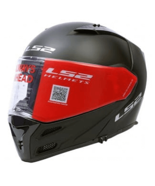 LS2 FF324 Metro Evo Modular Helmet with Peak - Solid Matt Black