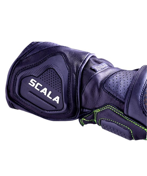 Scala Trekker Riding Gloves - Black Hi Viz