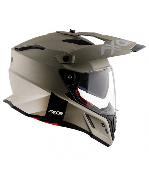Axor X-Cross Dual Visor Sc Helmet - Nickel Red
