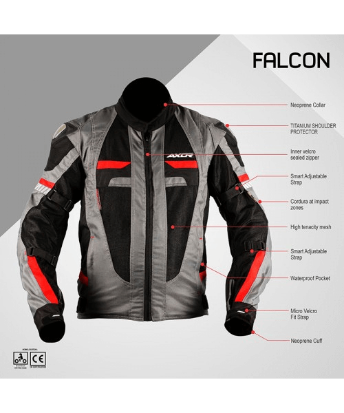 Axor Falcon Riding Jacket - Black Off White