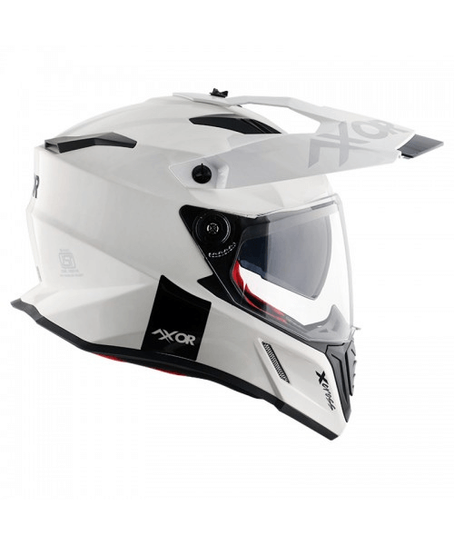 Axor X-Cross Dual Visor Sc Helmet - White Red